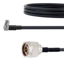 FAIRVIEW MICROWAVE FMC00356-12 Low Loss RA SMA Male to N Male Cable LMR-240-DB Coax in 12 Inch