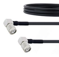 FAIRVIEW MICROWAVE FMC00404-12 Low Loss RA TNC Male to RA TNC Male Cable LMR-240 Coax in 12 Inch