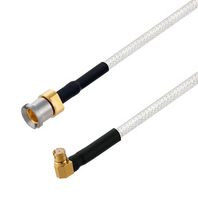 FAIRVIEW MICROWAVE FMC00706-12 SMOOTH BORE CM SMP MALE BULKHEAD TO RA SMP FEMALE CABLE FM-SR086TB COAX IN 12 INCH