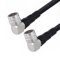 FAIRVIEW MICROWAVE FMC00857-24 FIRE RATED LOW LOSS RA N MALE TO RA N MALE CABLE LMR-400-FR COAX IN 24 INCH WITH TIMES MICROWAVE COMPONENTS
