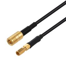 FAIRVIEW MICROWAVE FMC00917-24 LOW LOSS SSMC PLUG TO SMB PLUG CABLE LMR-100A-UF COAX IN 24 INCH