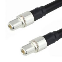 FAIRVIEW MICROWAVE FMC1111600-36 N FEMALE BULKHEAD TO N FEMALE BULKHEAD CABLE LMR-600 COAX IN 36 INCH WITH TIMES MICROWAVE CONNECTORS