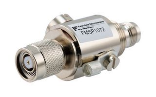 FAIRVIEW MICROWAVE FMSP1072 REVERSE POLARITY TNC F-M IN-OUT BULKHEAD COAXIAL RF SURGE PROTECTOR, DC - 6GHZ, 60 V MAX., GAS DISCHARGE TUBE, BRACKET TOWARD BO