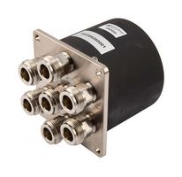 FAIRVIEW MICROWAVE FMSW6505 SP6T ELECTROMECHANICAL RELAY NORMALLY OPEN SWITCH DC TO 12.4 GHZ, 2M LIFECYCLES, N, 160 WATTS, 28V, SOLDER PINS ROHS COMPLIANT: