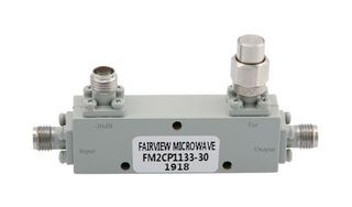 FAIRVIEW MICROWAVE FM2CP1133-30 2.92MM DIRECTIONAL COUPLER 30 DB 2 GHZ TO 40 GHZ RATED TO 30 WATTS ROHS COMPLIANT: YES