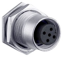 AMPHENOL LTW HDM12A-05PFFP-SF8001 Conector para Sensor, Negro, M Series, M12, Female, 5 Contactos, PCB Hembra, Montaje en Panel Recto