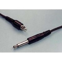 MULTICOMP PRO CA30 Cable de Audio / Video, 1/4" Monofónico Macho, RCA Macho, 6 ft, 1.82 m, Negro