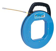 IDEAL 31-060 Fish Tape, 50 ft Length, 12 " Case Dia, 500 lbf Pulling Strength, Leader End, Tuff-Grip Pro Series
