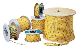 IDEAL 31-840 Rope, 1/4" x 600 ft, 1125 lb, Polypropylene, Pro-Pull Series