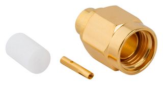 AMPHENOL RF 132102RP RF / Coaxial Connector, SMA RP Coaxial, Straight Plug, Solder, 50 ohm, RG402, Brass
