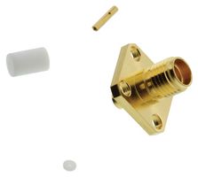 AMPHENOL RF 132107 RF / Coaxial Connector, SMA Coaxial, Straight Jack, Solder, 50 ohm, RG405, Beryllium Copper