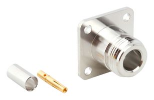 AMPHENOL RF 172175 RF / Coaxial Connector, N Coaxial, Straight Flanged Jack, Crimp, 50 ohm