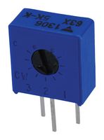 VISHAY M63X502KB40 Trimmer, Single Turn, Cermet, Side Adjust, 5 kohm, Through Hole, 1 Turns