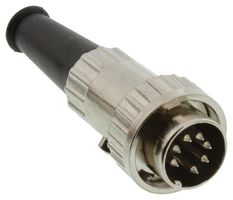 PREHKEYTEC 71430-070/0800 DIN Audio / Video Connector, 7 Contacts, Plug, Cable Mount, Tin Plated Contacts, Plastic Body