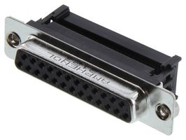 AMPHENOL COMMUNICATIONS SOLUTIONS L17DBFRDA25S D Sub Connector, Standard, Receptacle, DFR Series, 25 Contacts, DB, IDC / IDT