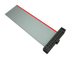 SAMTEC FFSD-10-D-05.00-01-N Ribbon Cable, IDC Receptacle to IDC Receptacle, 20 Positions, 5 ", 127 mm, 1.27 mm