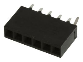 TE CONNECTIVITY - AMP 5-534237-4 PCB Receptacle, Board-to-Board, 2.54 mm, 1 Rows, 6 Contacts, Through Hole Mount
