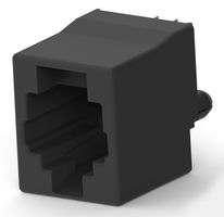 AMP - TE CONNECTIVITY 5520425-2 Modular Connector, RJ14 Jack, 1 x 1 (Port), 6P4C, Cat3, Through Hole Mount