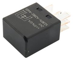 TE CONNECTIVITY 6-1393292-3 Relevador Automotriz, 24 VDC, 30 A, SPDT, Hembra, Conexión Rápida, Micro Relay A Series