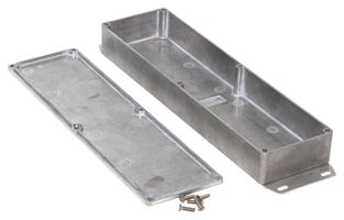 HAMMOND 1590BX2 Metal Enclosure, Small, Diecast Aluminum, 34.49 mm, 70 mm, 254 mm, IP54