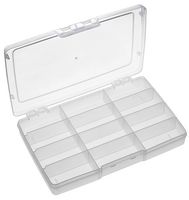 MULTICOMP PRO 19112N.113 Storage Box, 12 Compartment, Transparent, 40mm x 245mm x 165mm