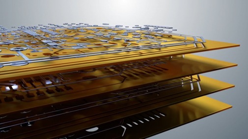 Figure 8: A 3D-printed prototype of a circuit board