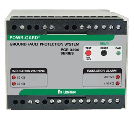 The Littelfuse POWR-GARD® PGR-3200 insulation monitor can be used with both ungrounded and grounded BESSs.