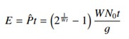 Energy consumption per bit can be expressed