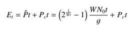 Total energy consumption is expressed