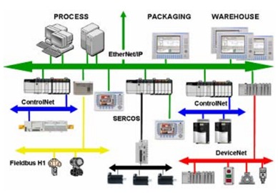 Ethernet, ControlNet, Fieldbus, and DeviceNet