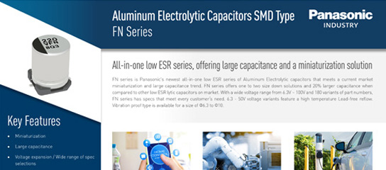 Fighting Card: Aluminum Electrolytic Capacitors SMD Type FN Series